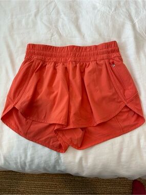 lululemon athletica Orange Athletic Shorts, size 8